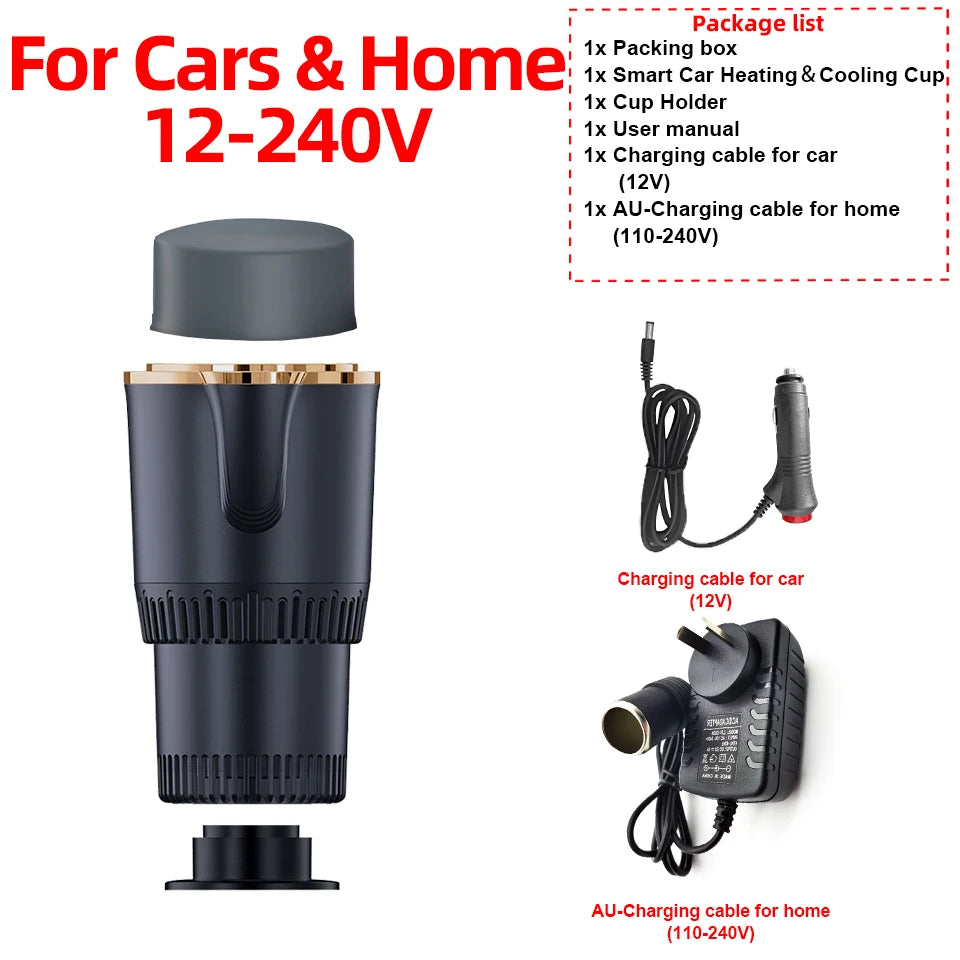 Intelligent Temperature Control Car Hot and Cold Cup Fast Cooling Heating Cup 2 in 1 Portable Smart Car Cooling Cup For Car/Home