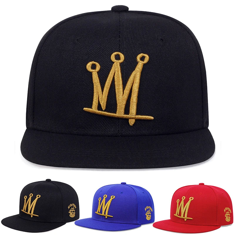 Fashion Men Women Hip Hop Baseball Cap Crown Embroidery Trucker Caps Snapback Hat Outdoor Sun Hats Sports Leisure Caps