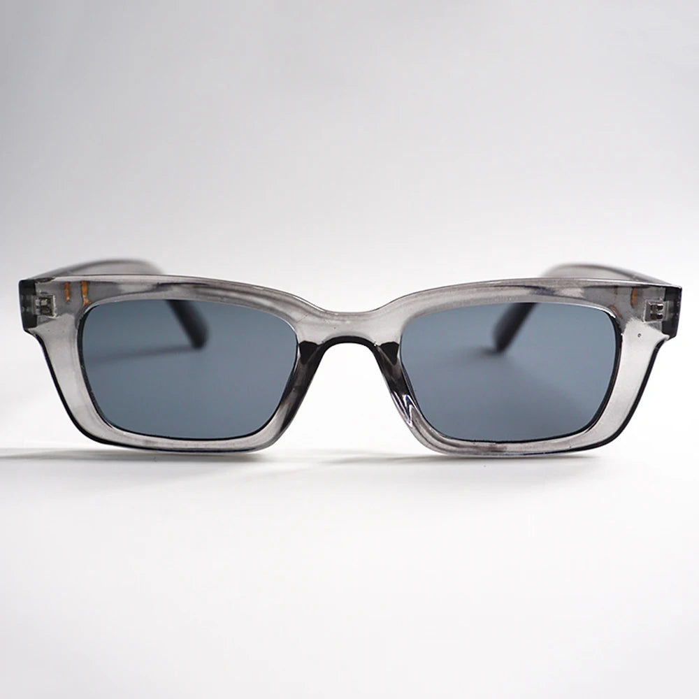 Fashion Vintage Rectangle Punk Sunglasses Women Men Personalized Retro Sun Glasses Trendy Eyewear UV400 Shades Eyeglasses