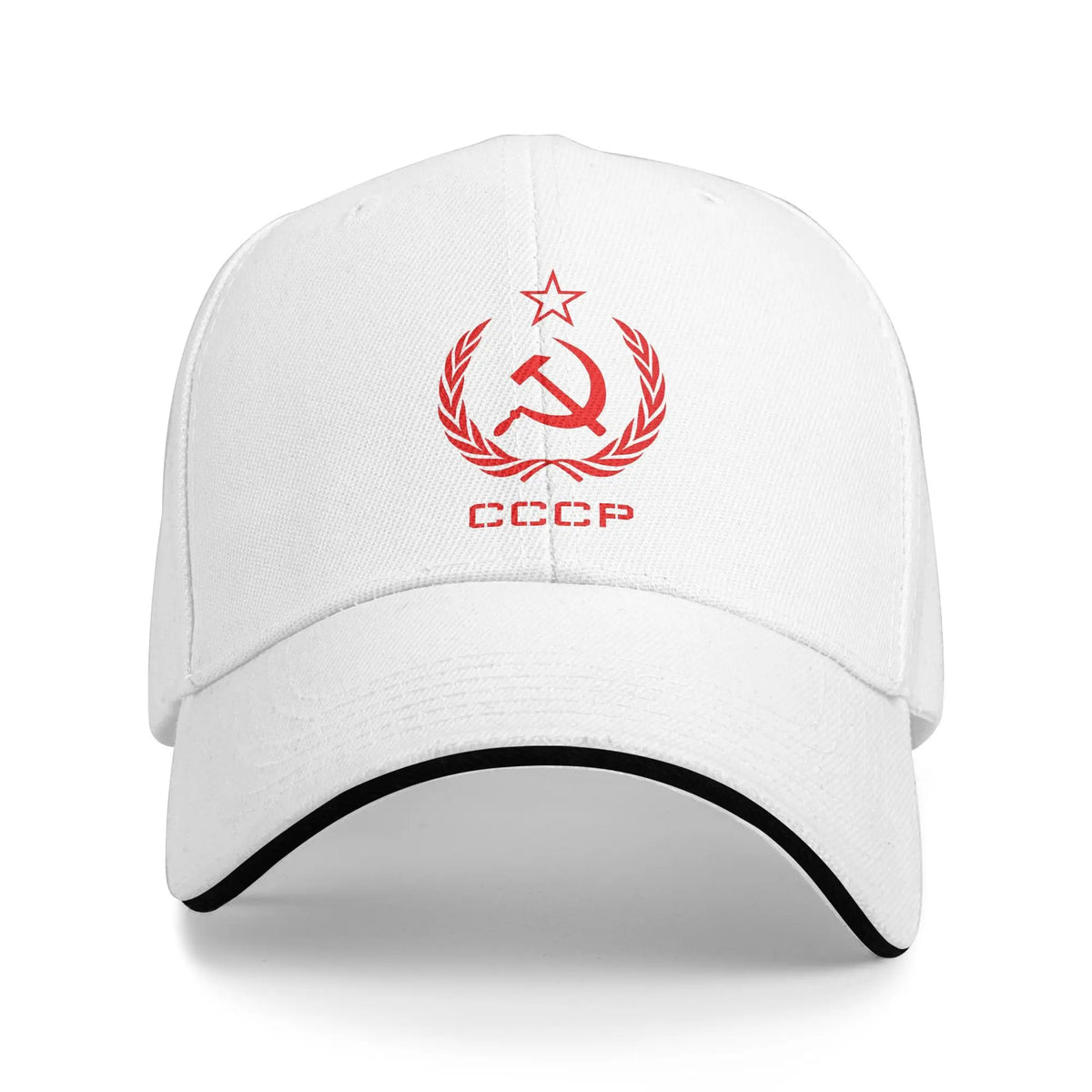 Russian USSR Soviet Union Hammer and Sickle CCCP Communist Baseball Cap Men Trucker Hat Summer Sunscreen Snapback Cap
