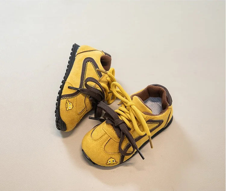 2026 Korean Fashion Spring New Children's Sports Shoes Baby Boys Comfortable Soft Flat Shoes Girls Outdoor Campus Sports Shoes
