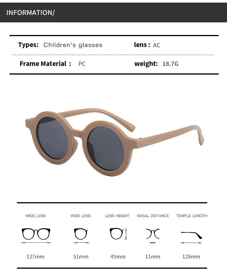 Sunglasses trendy kids Sunglasses Cute kids Sunglasses parent child frosted glasses new 1-8 year old baby decorative