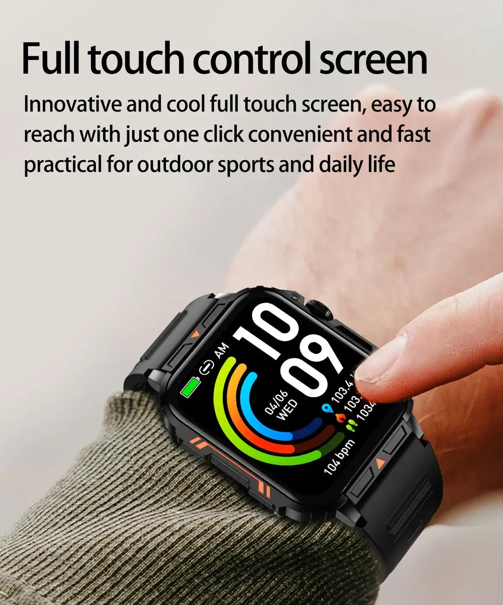 New Smartwatch 1.95 Inch Screen Health Monitoring Watches Android IOS IP68 Waterproof  Sport Fitness Smart Watch For Men Women