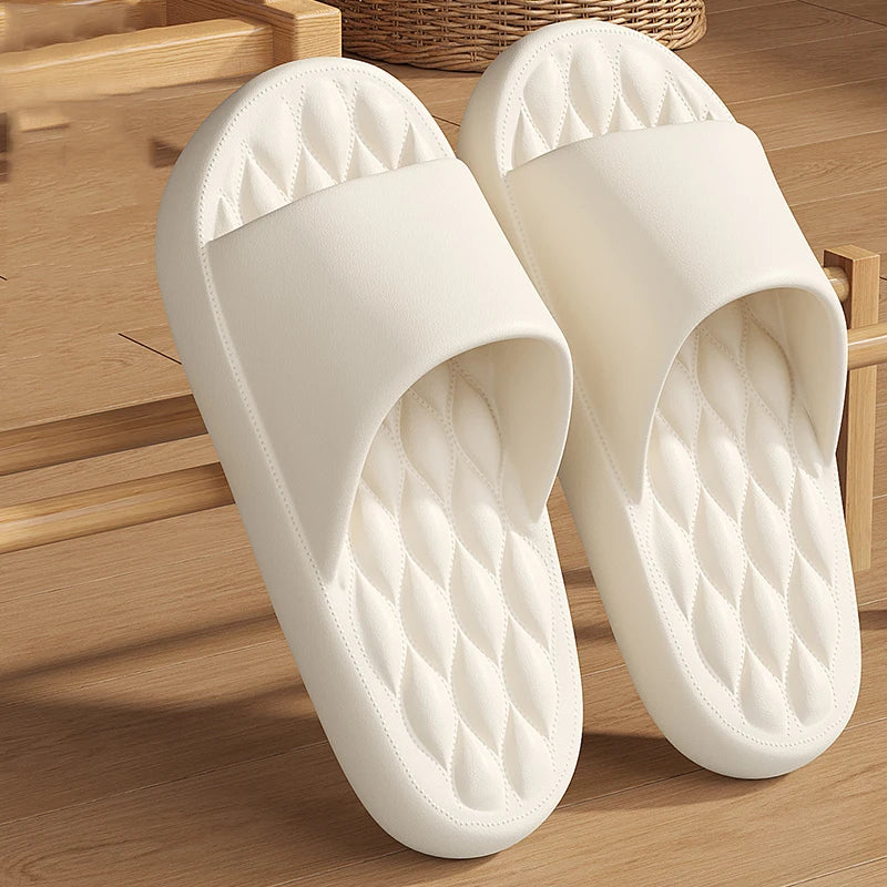 Men Trend Summer Slippers Soft Non-slip Soft Sole Cloud Sandals for Home Beach Indoor Outdoor Women Comfort Leisure Couple Shoes