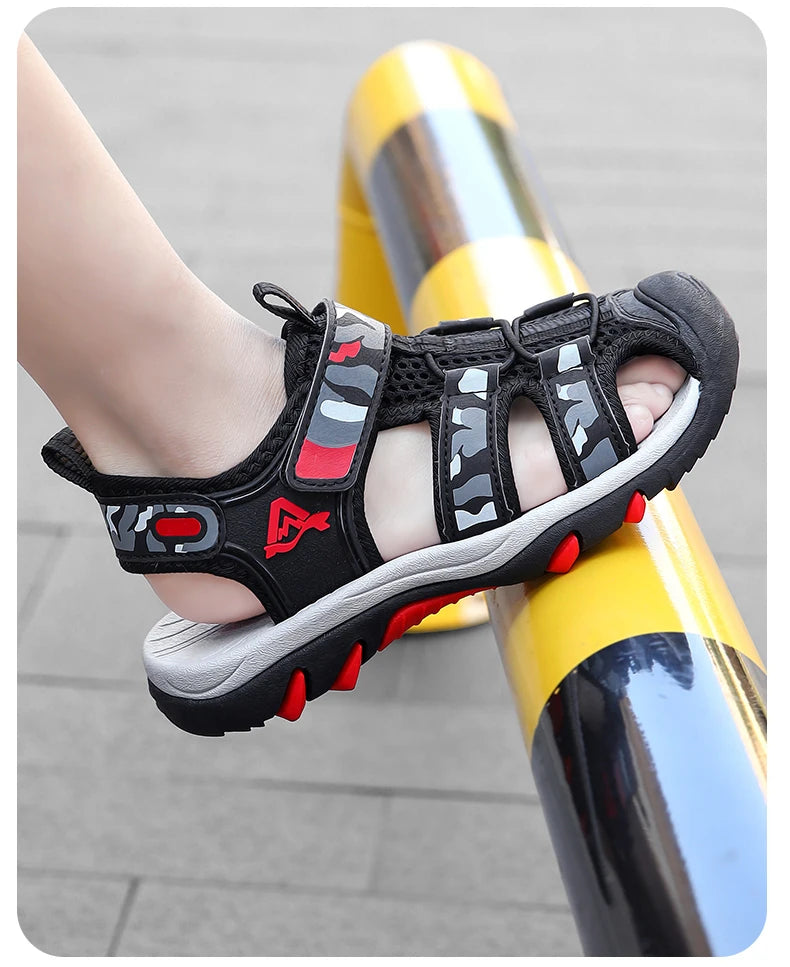 Summer Children Beach Sandals Brand Fashion Sneakers For Girls Size 28-39 Boys Footwear Kids Non-slip Sandalias Baby Shoes