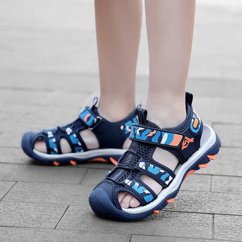 Summer Children Beach Sandals Brand Fashion Sneakers For Girls Size 28-39 Boys Footwear Kids Non-slip Sandalias Baby Shoes