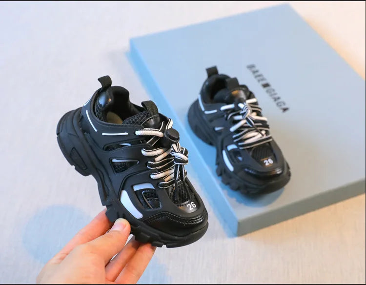Spring Children New Sports Shoes Boys Girls Fashion Clunky Sneakers Baby Cute Candy Color Casual Shoes Kids Running Shoes