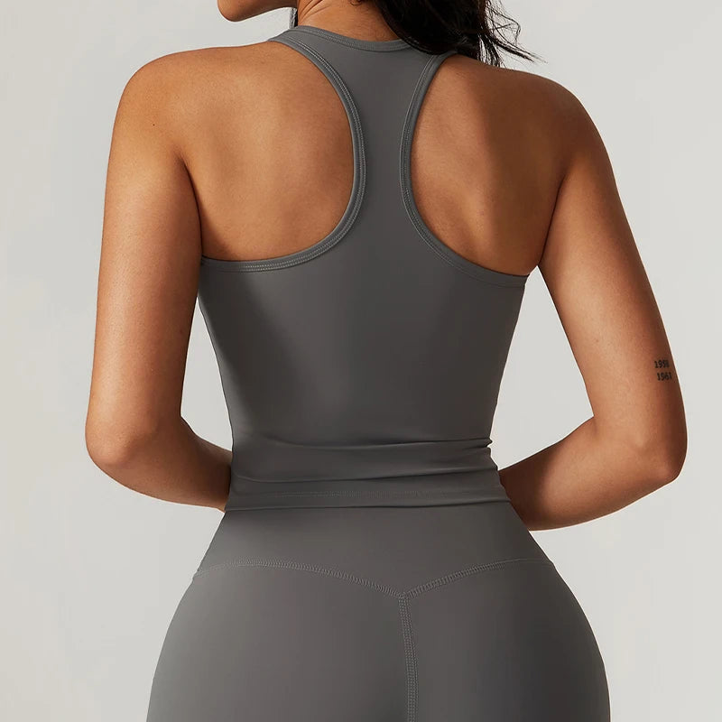Shockproof Yoga Vest Running Gym Tank Top Women Fitness Quick-Dry Workout Vest Female Sports Sleeveless Top Women