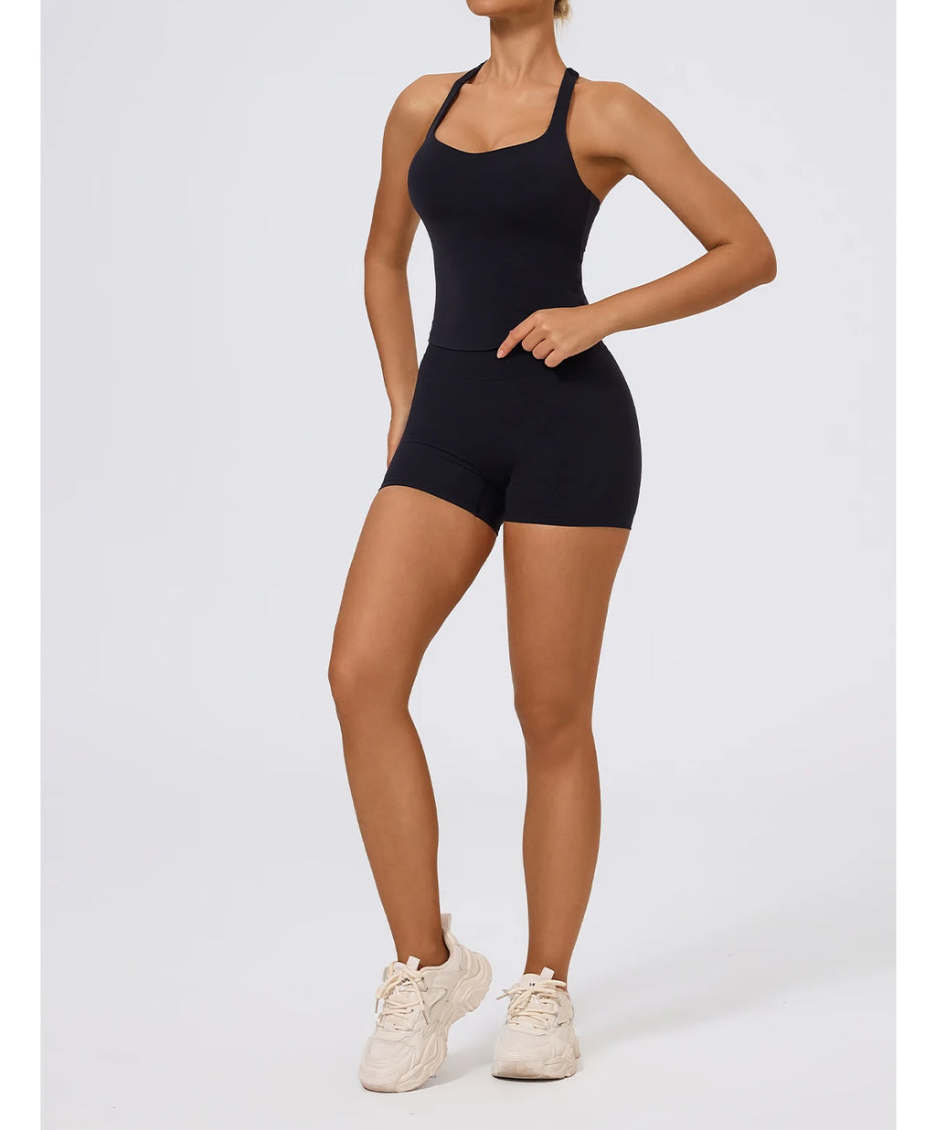 Hearuisavy Woman's Push Up Sports Vest I-Back Strap Design Gym Sportswear Breathable Quick Dry Fitness Top Running Yoga Tank Top
