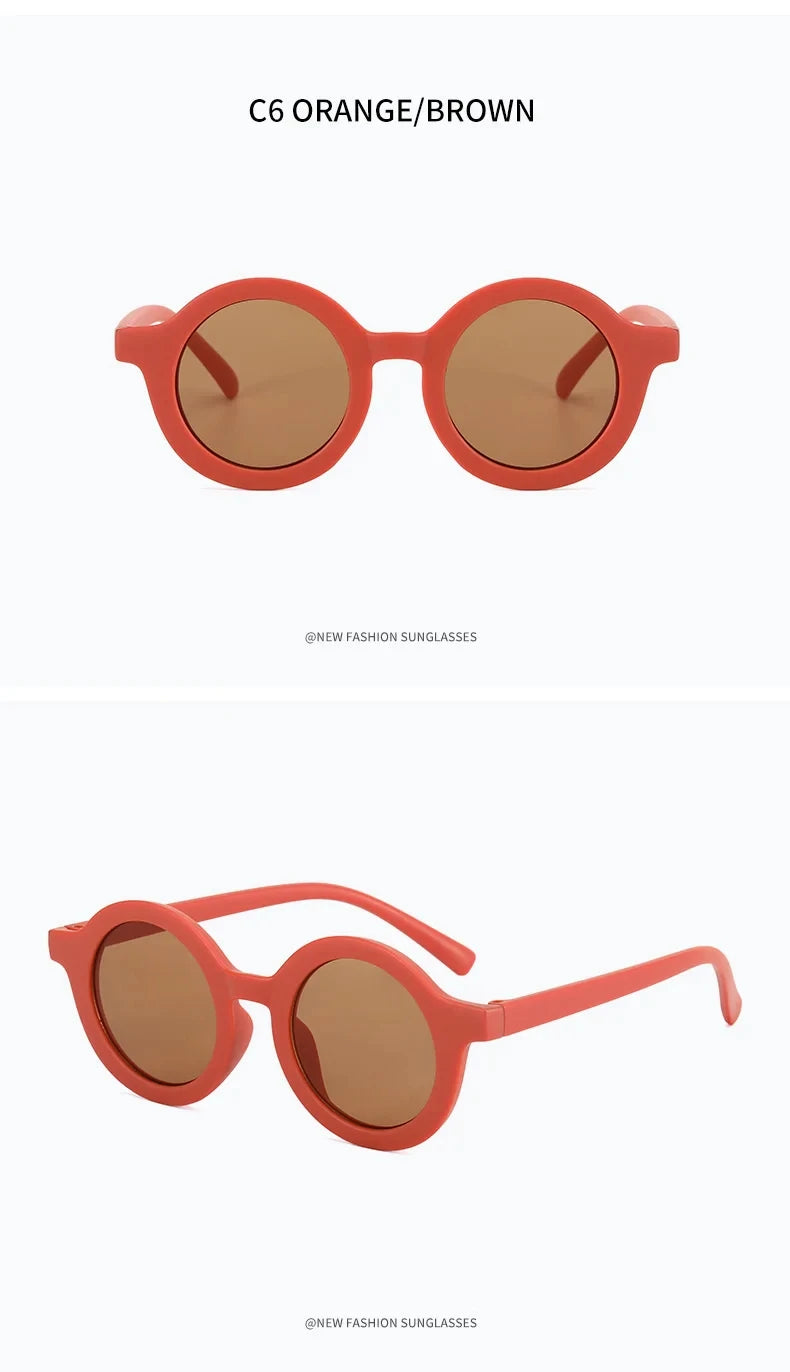 Sunglasses trendy kids Sunglasses Cute kids Sunglasses parent child frosted glasses new 1-8 year old baby decorative