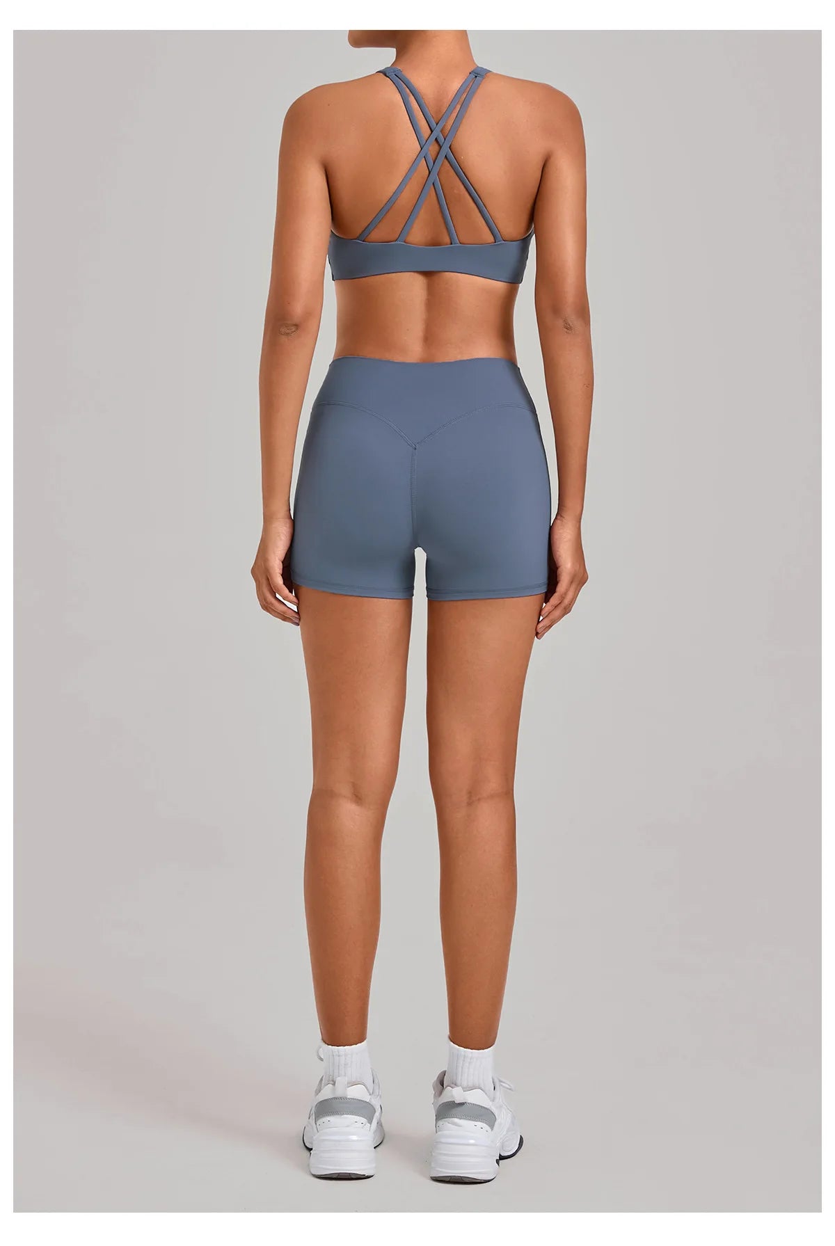 Gym Workout Clothing Detachable Chest Pad Cross Back Vest Yoga Shorts Sets Tight Quick-Dry Fitness Sports Shorts Suits for Women