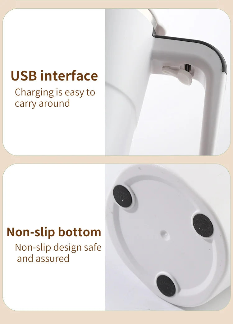 HOMEFISH Automatic Stirring Cup Rechargeable Portable Coffee Electric Stirring Stainless Steel Mixer Rotating Magnetic
