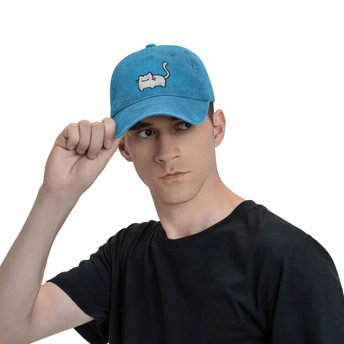 Cat Baseball Caps Peaked Cap Animal Sun Shade Hats for Men Women