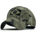 Men's Embroidered Baseball Cap Print Brazilian Flag/Casual Sports Tactical Hat Camouflage Hat Hiking Hat Fishing Hat