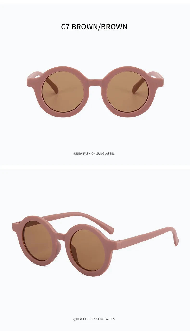 Sunglasses trendy kids Sunglasses Cute kids Sunglasses parent child frosted glasses new 1-8 year old baby decorative