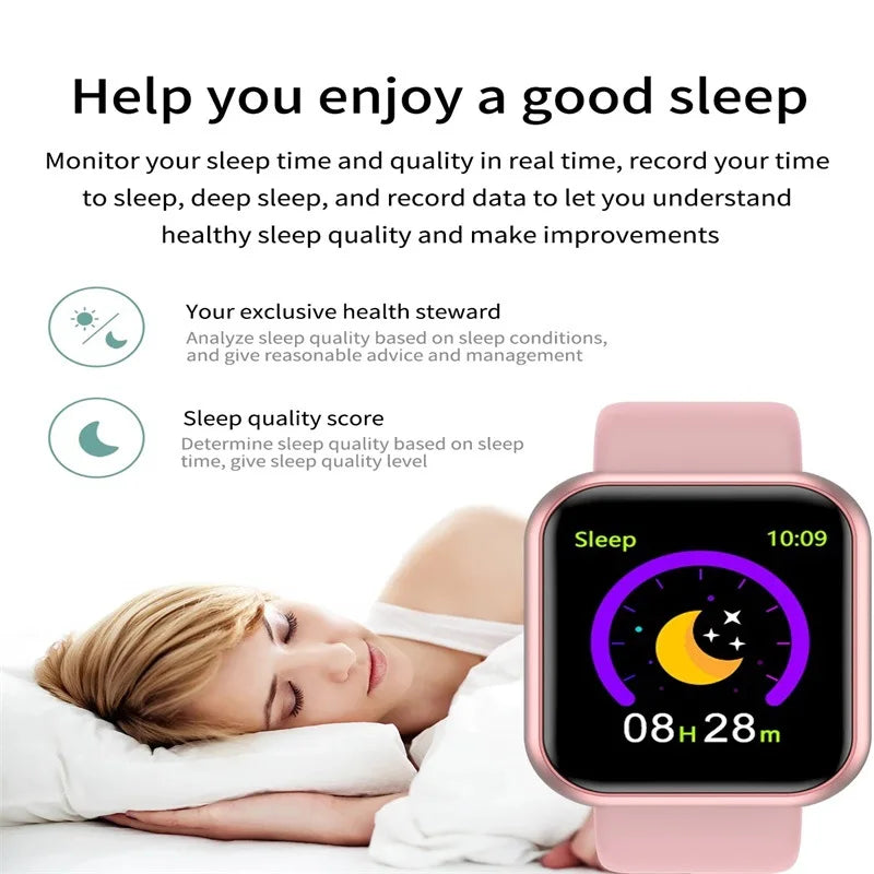 Smart Watch Y68 Men Women Wristwatches D20 Smartwatch Electronic Clock Fitness Monitor Birthday Gift For Xiaomi Huawei Bracelet