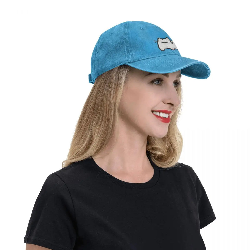 Cat Baseball Caps Peaked Cap Animal Sun Shade Hats for Men Women