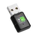 AC600 USB WiFi Adapter, Dual Band 2.4G/5GHz Mini Wireless Network Dongle for PC Desktop Laptop, Support Windows 11/10