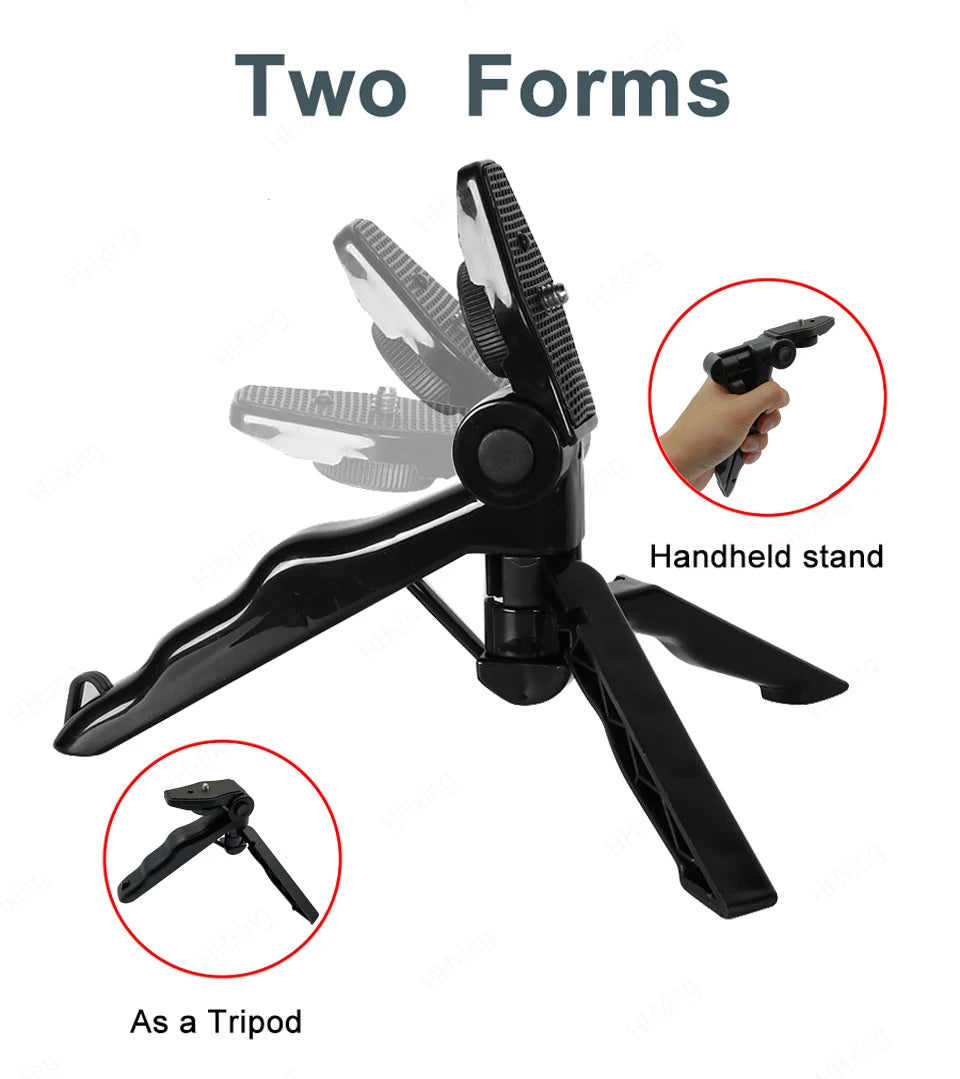 Phone Holder Photography Lighting Smartphone Video Kit Microphone LED Selfie Tripod Recording Handle Portable Stabilizer Bracket