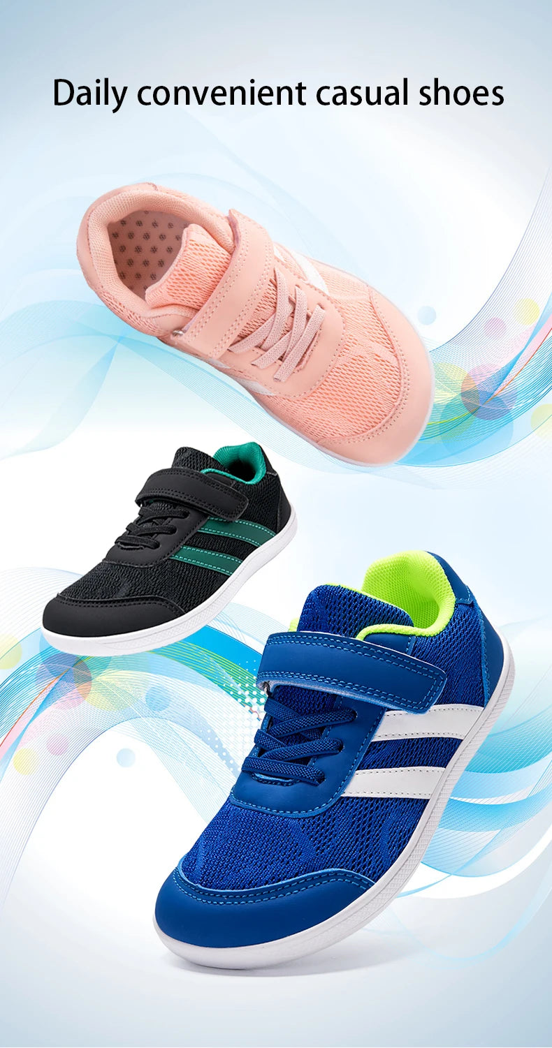 Wide Barefoot Shoes For Small/Large/Children/Simple Sports Shoes For Boys/Girls/Splay Natural/Light Sports Shoes For Girls Boys