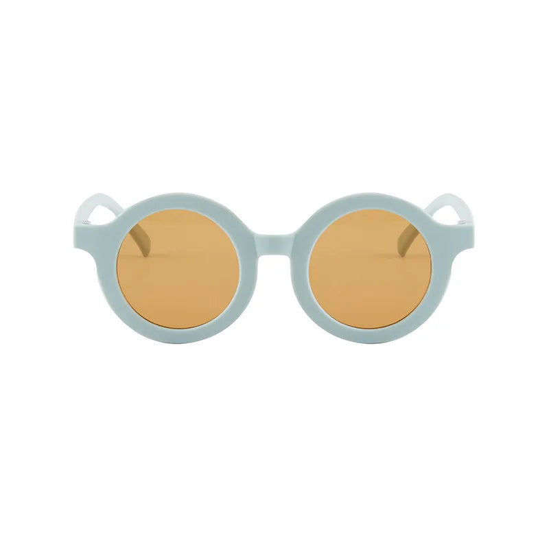 Kids Sunglasses Inset Style Round Frame Boys Girls Baby Sunglasses Children's Sun Shading Sun Protection UV400 Gafas De Sol