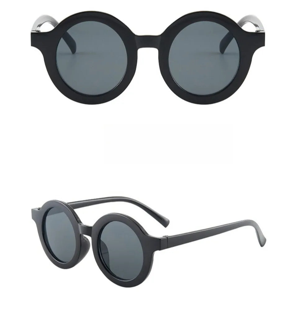 Kids Sunglasses Inset Style Round Frame Boys Girls Baby Sunglasses Children's Sun Shading Sun Protection UV400 Gafas De Sol