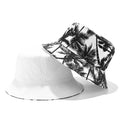Men Women coconut tree Bucket Hat Cotton Printing Hip Hop Fisherman Panama Sun Hat Outdoor Street Casual Visor Bucket Cap