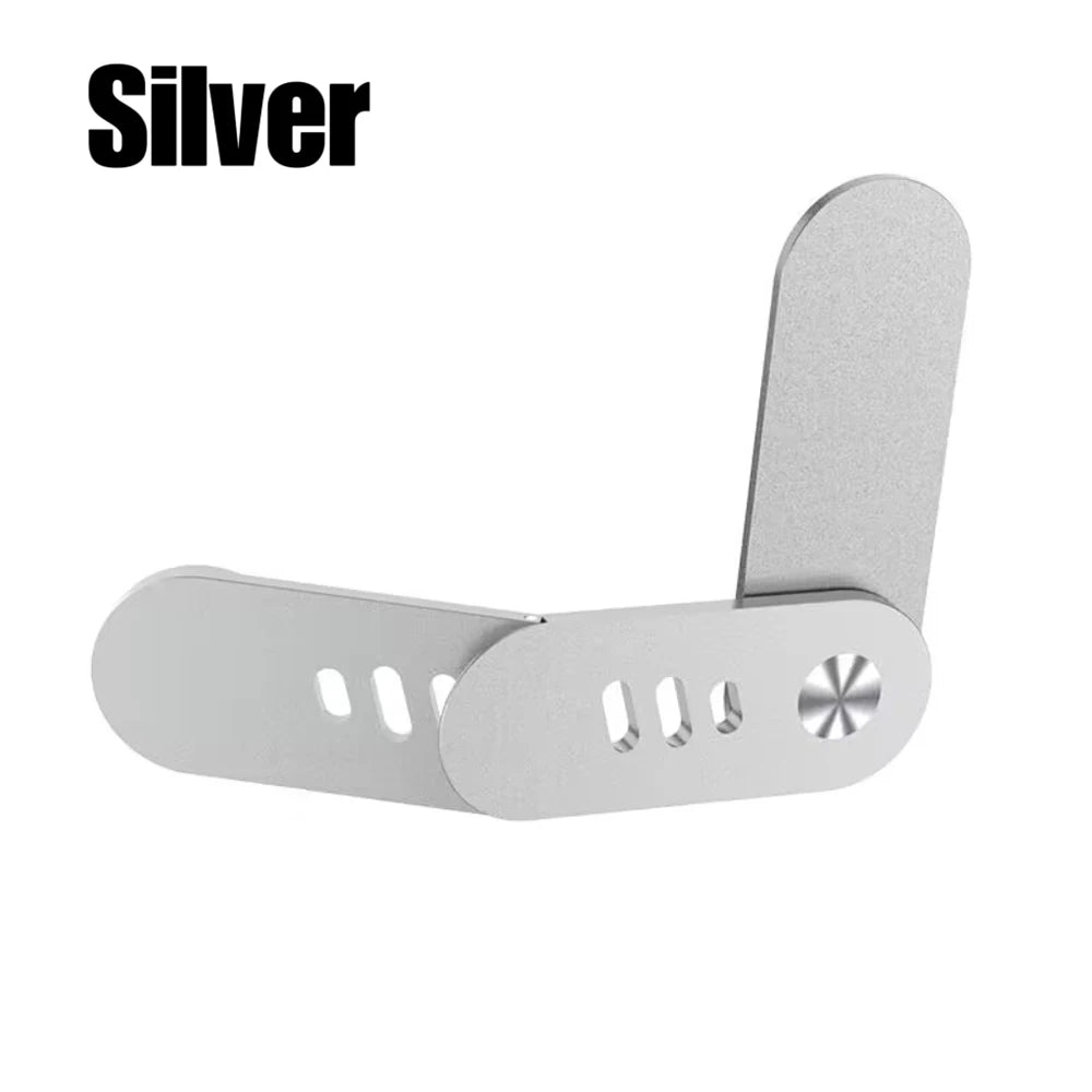 Laptop Phone Holder, Magnetic Laptop Side Mount Clip, Adjustable Aluminum Alloy Computer Monitor Expansion Bracket
