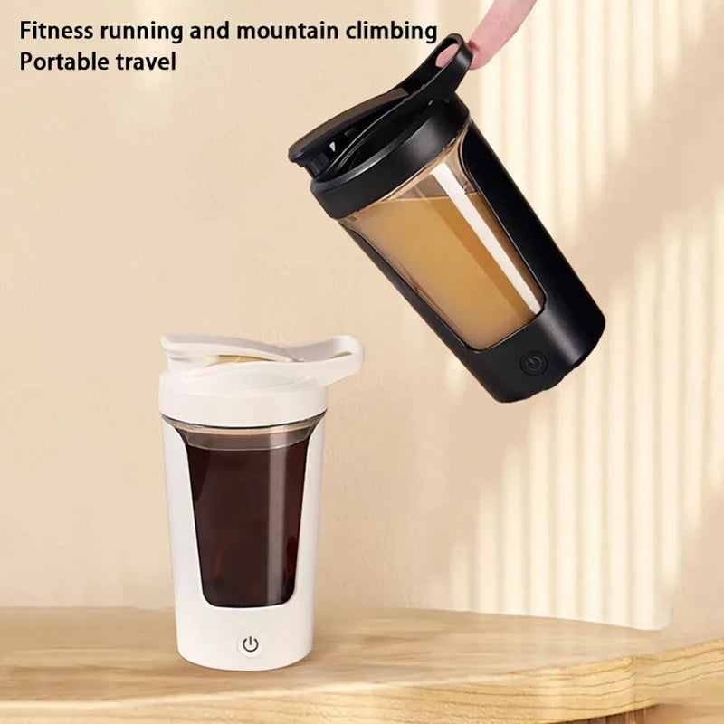 Shaker Cup USB Charging Shaker Cup For Protein Shaker Meal Replacement Shake Portable Gym Water Bottle Mixing Cup 450ml