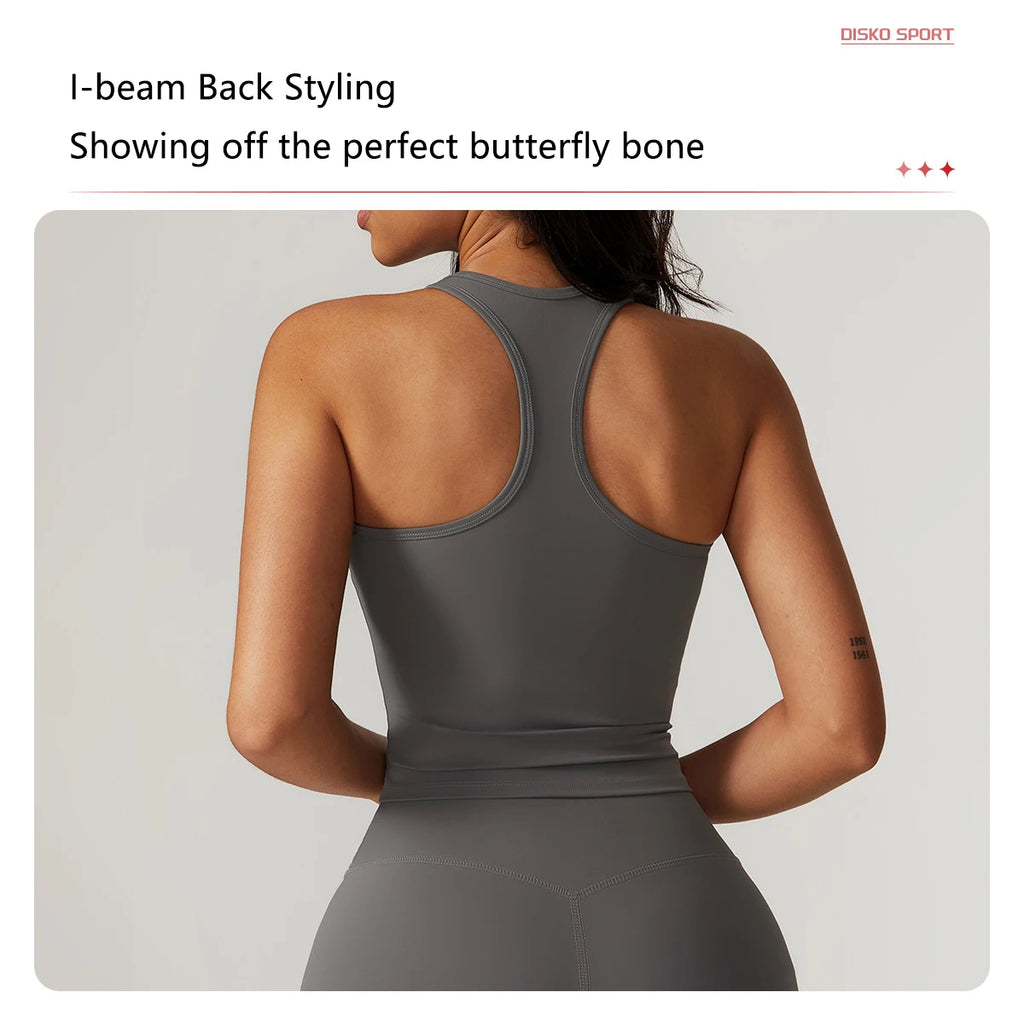 Shockproof Yoga Vest Running Gym Tank Top Women Fitness Quick-Dry Workout Vest Female Sports Sleeveless Top Women