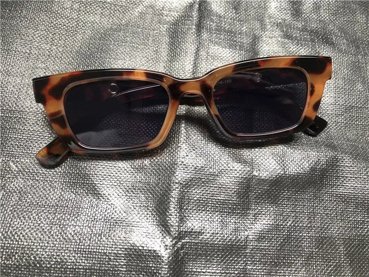Fashion Vintage Rectangle Punk Sunglasses Women Men Personalized Retro Sun Glasses Trendy Eyewear UV400 Shades Eyeglasses