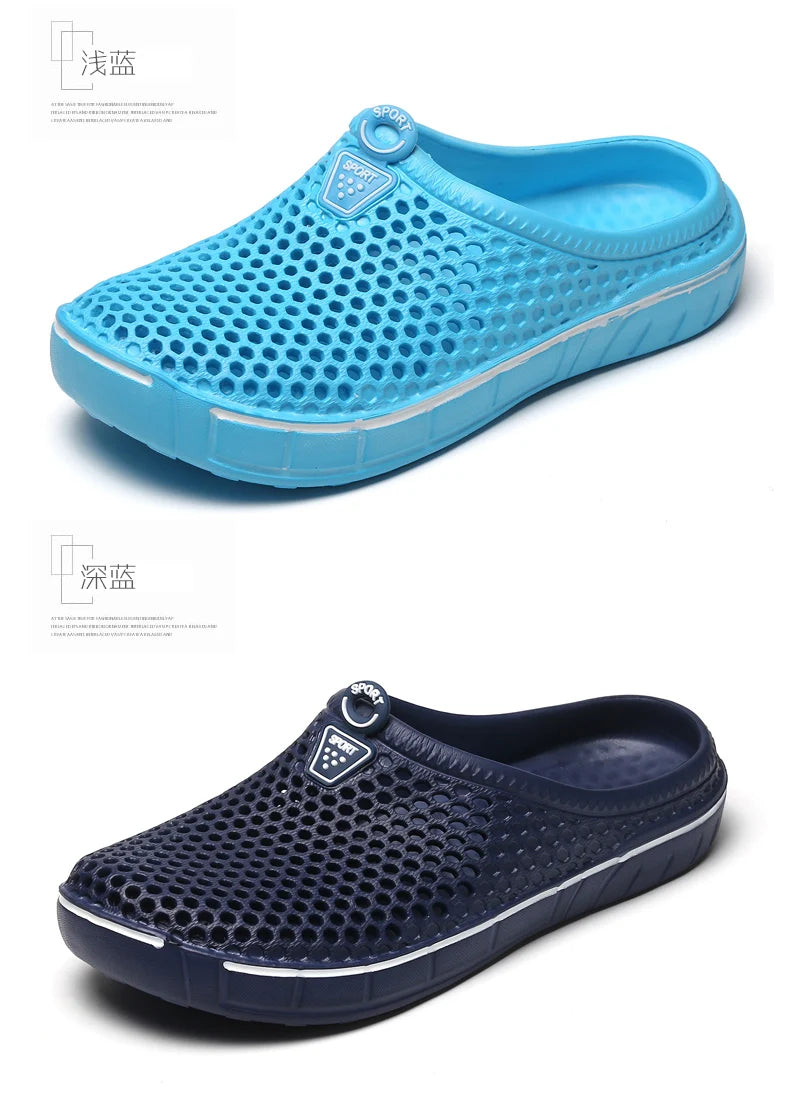 Men Sandals Summer Comfortable Outdoor Beach Shoes Men Slip on Garden Clogs Casual Water Shower Slippers Unisex Shoes