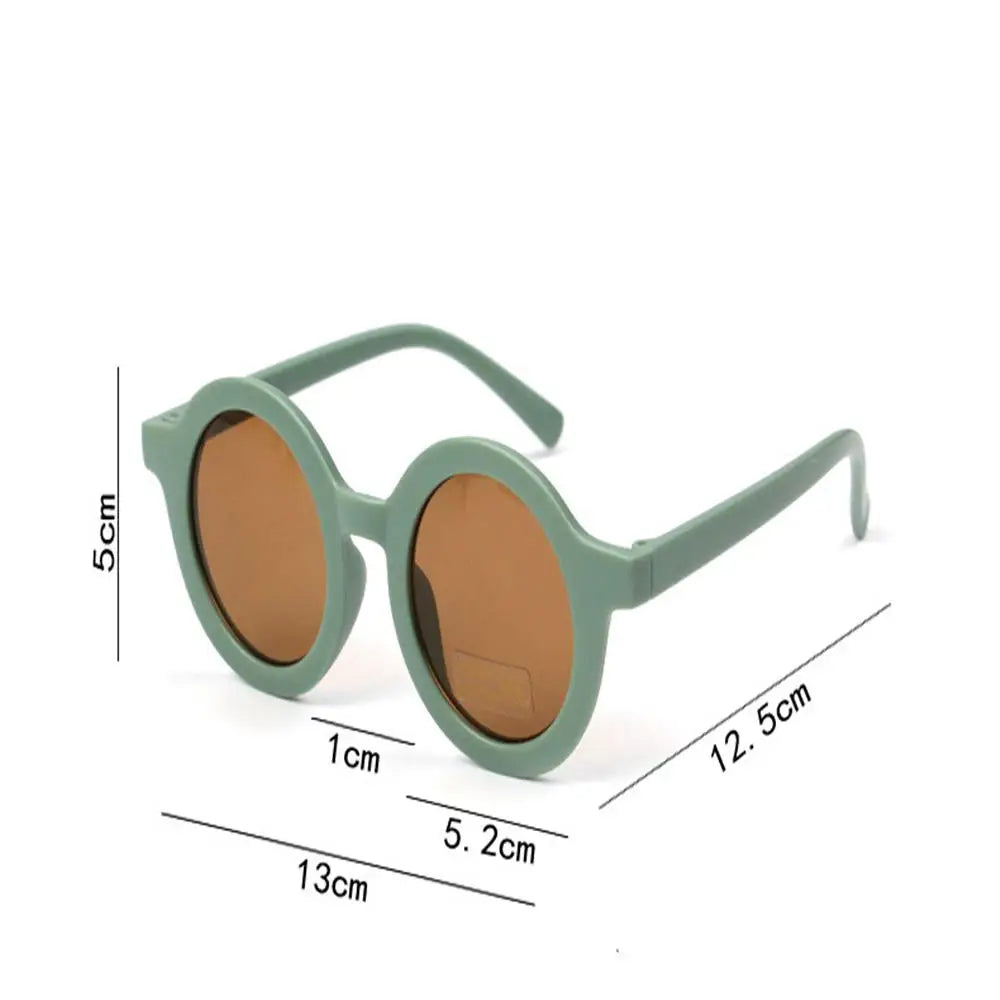 Children's Sunglasses Girl Baby Boy Cute Summer Round Frame Small Sunglasses Children's Glasses Steampunk Bee Kids Sunglasses
