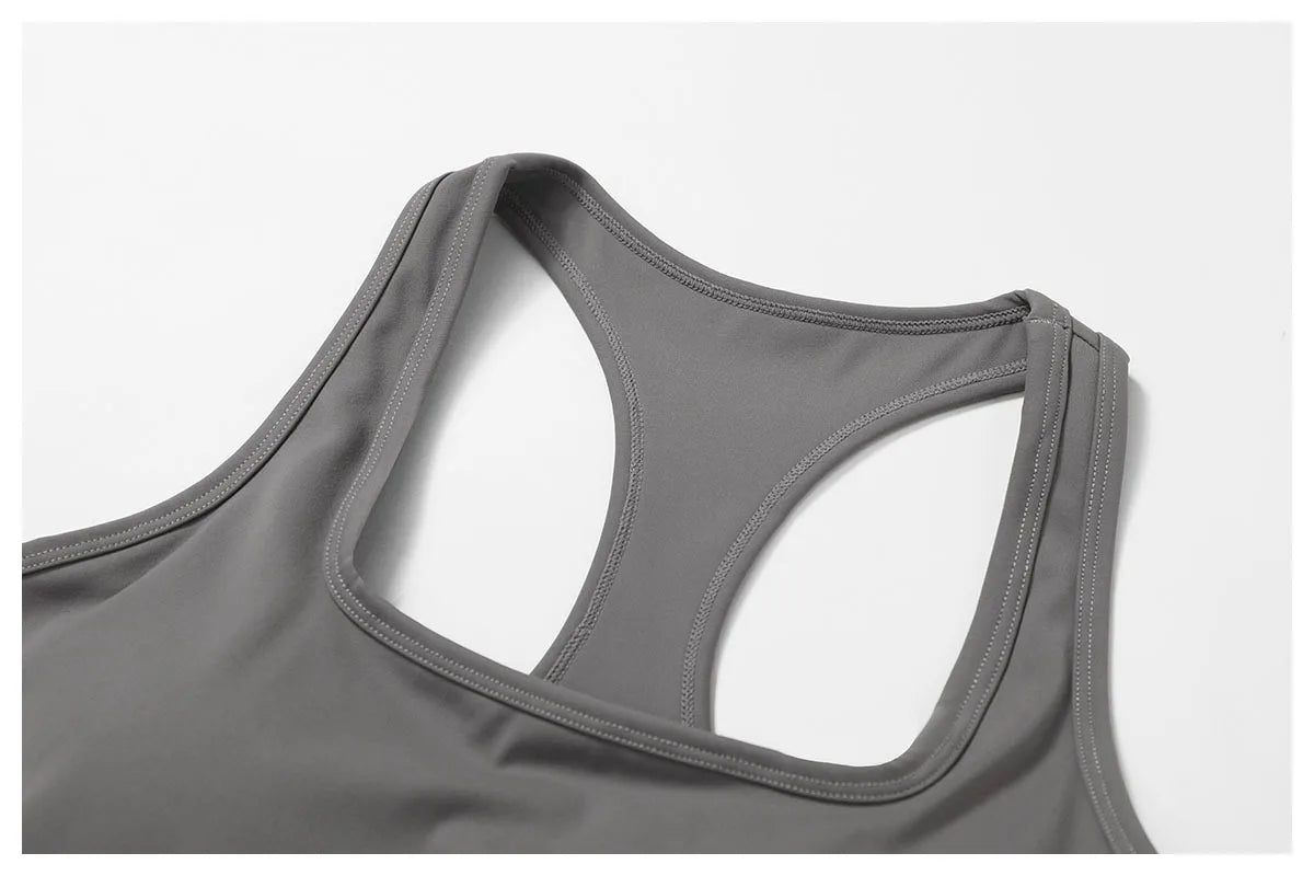 Shockproof Yoga Vest Running Gym Tank Top Women Fitness Quick-Dry Workout Vest Female Sports Sleeveless Top Women
