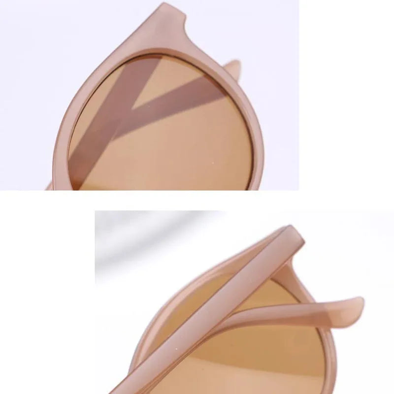 Korean Style Children Sunglasses Trendy Round Frame Kids Sun Glasses Tinted Lens Fashion Personality UV400 Small Sun Shades