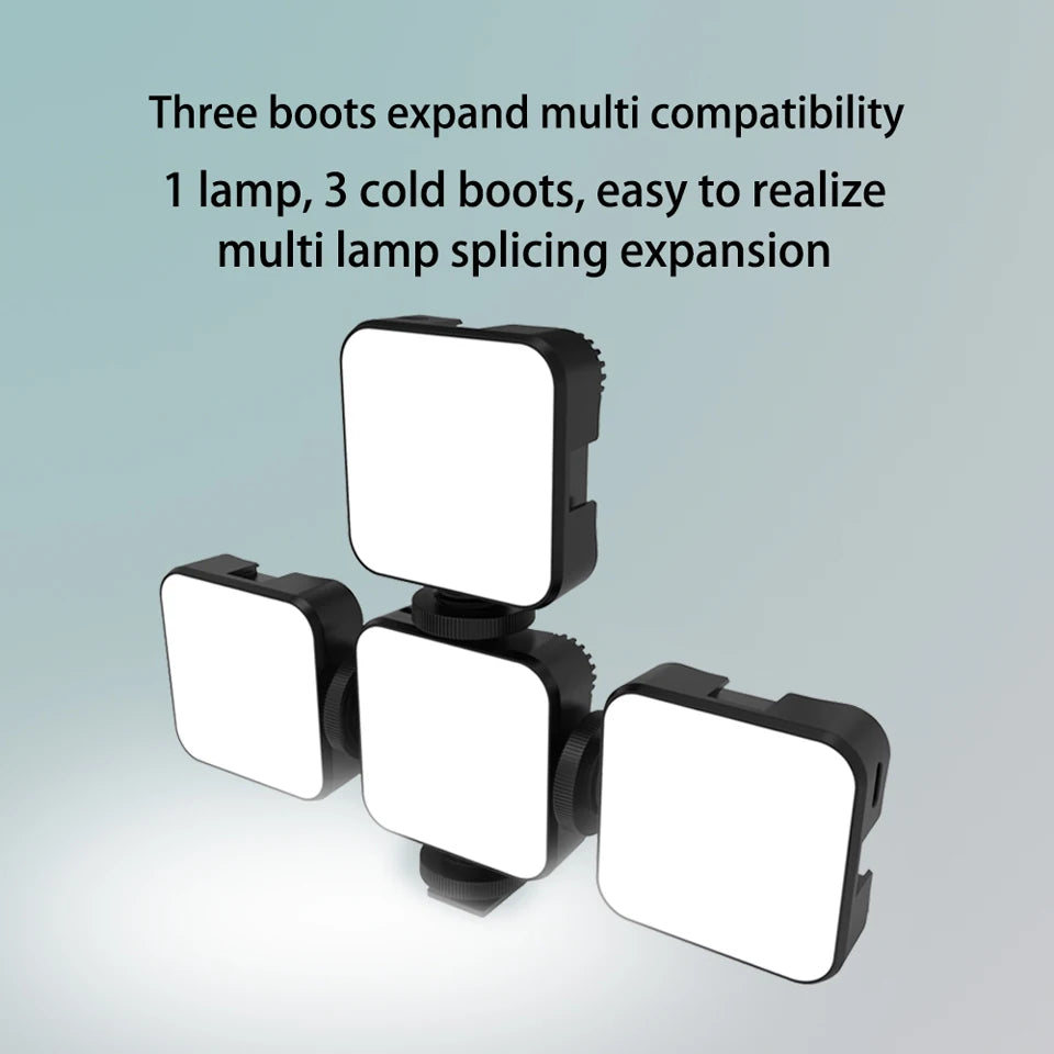 Phone Holder Photography Lighting Smartphone Video Kit Microphone LED Selfie Tripod Recording Handle Portable Stabilizer Bracket