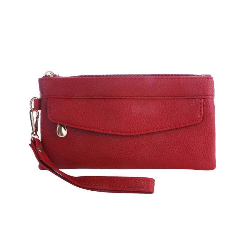 2024 Fashion Women Wallets Brand Leather Purse Long Design Pouch Handbag Coin Purse Card Holders Clutch Purse Money Clip Wallet