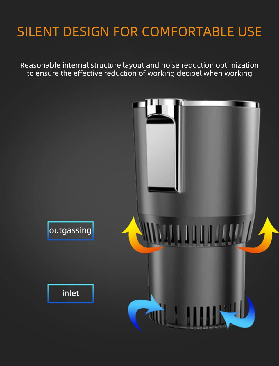 Car Hot and Cold Cup Fast Cooling Heating Cup 2 in 1 Four Seasons Universal Smart Car Cooling Cup Optional Home Adapter