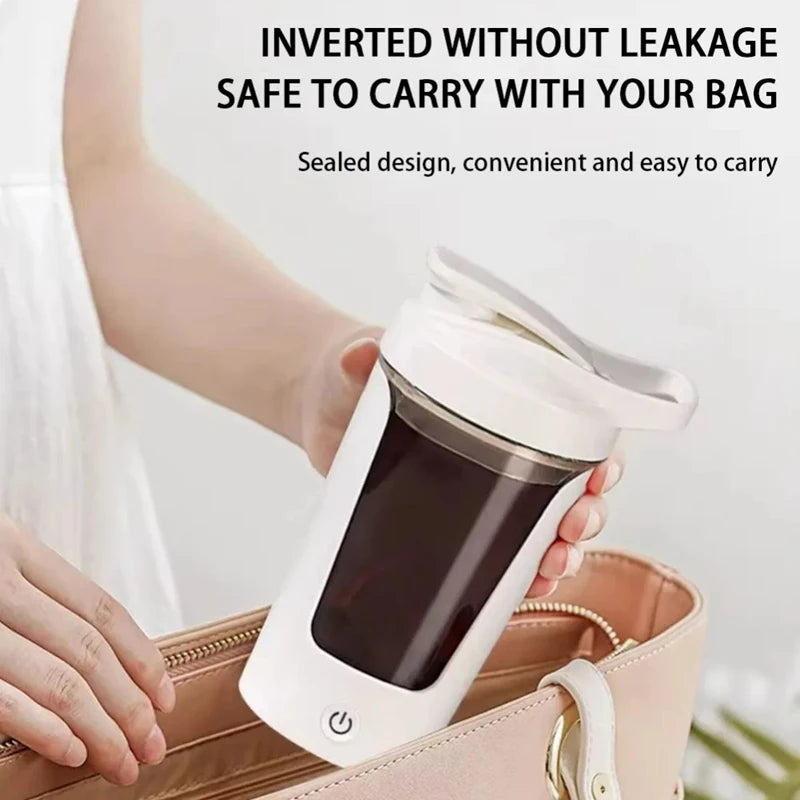 Shaker Cup USB Charging Shaker Cup For Protein Shaker Meal Replacement Shake Portable Gym Water Bottle Mixing Cup 450ml