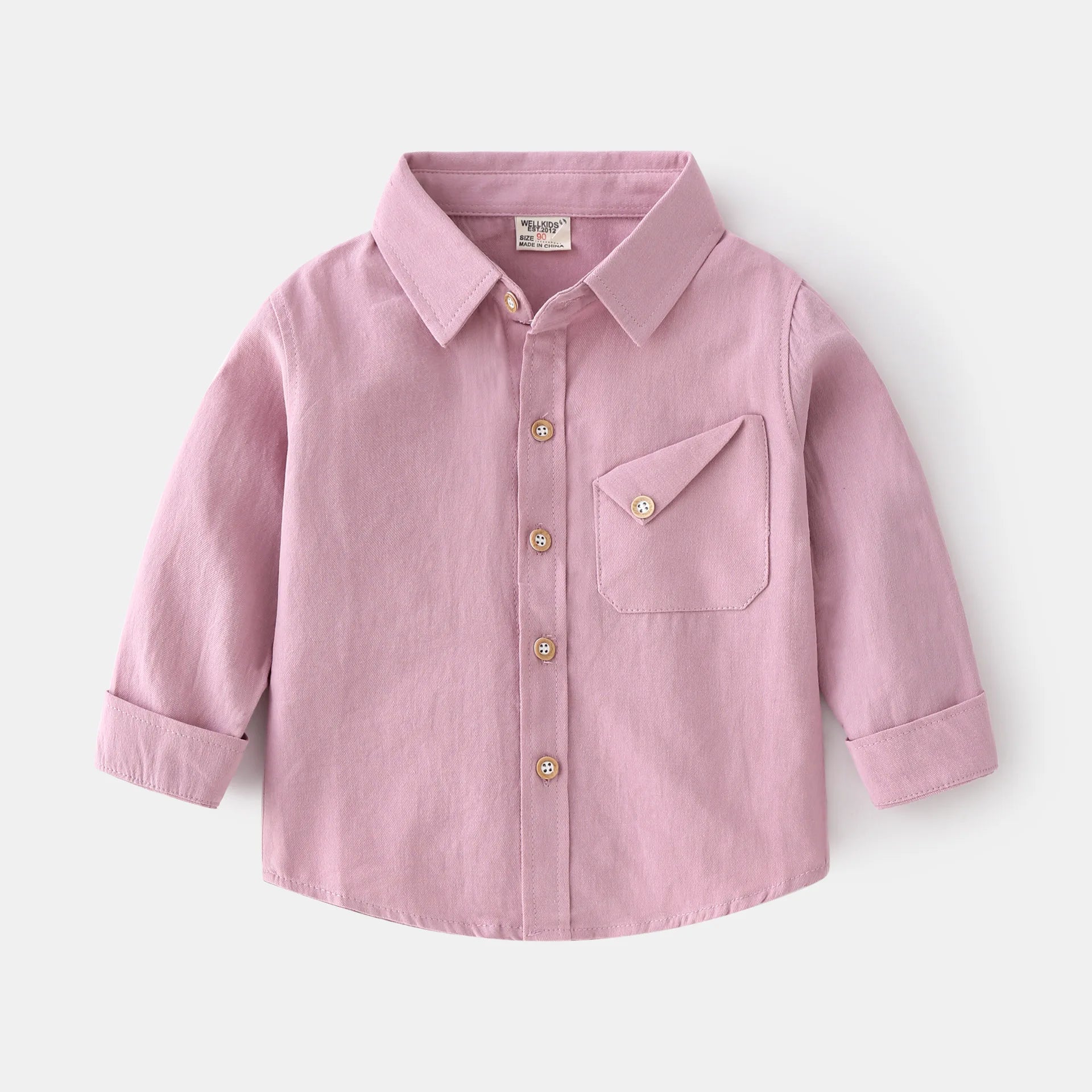 Children's Outerwear Shirt Spring and Autumn Fashion Long-sleeved Shirt Soft Casual Long-sleeved Thin Shirt