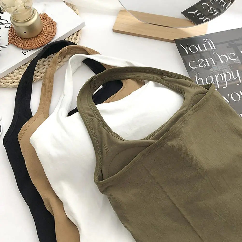 Halter Top Gym Vest Woman Backless Tank Tops Push Up Sport Bras Running Vest Workout Tops Activewear Yoga Clothing