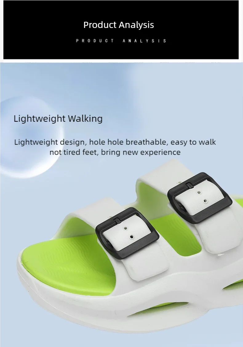 Slippers summer new breathable men's casual outdoor beach shoes classic slippers soft-sole non-slip comfort thick-sole sandals