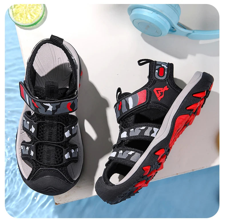 Summer Children Beach Sandals Brand Fashion Sneakers For Girls Size 28-39 Boys Footwear Kids Non-slip Sandalias Baby Shoes