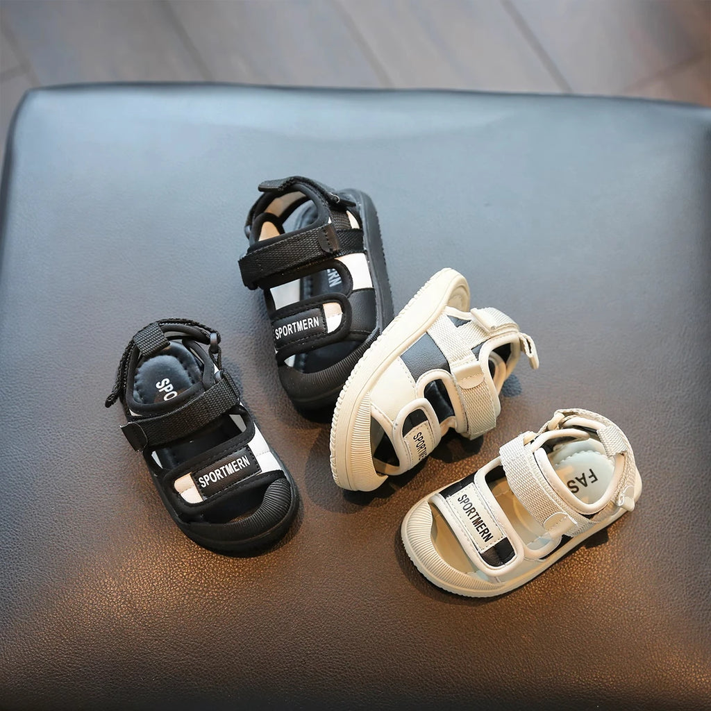 Summer style baby sandals for men and women anti slip soft soled baby and toddler walking shoes children's sports beach shoes