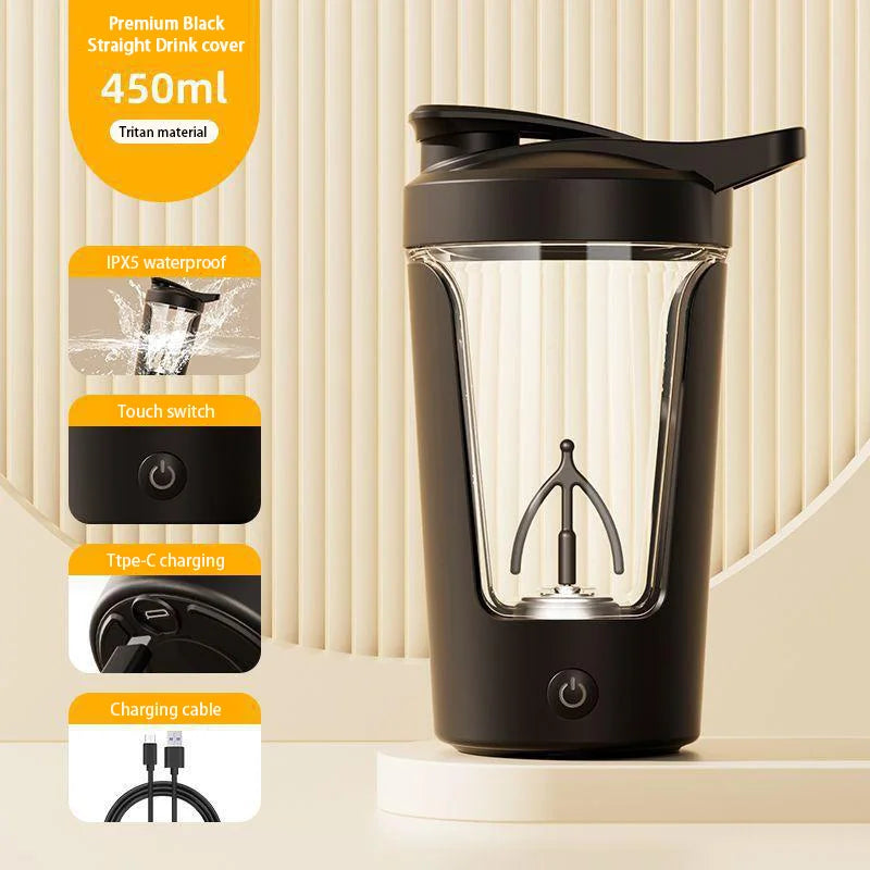 Shaker Cup USB Charging Shaker Cup For Protein Shaker Meal Replacement Shake Portable Gym Water Bottle Mixing Cup 450ml