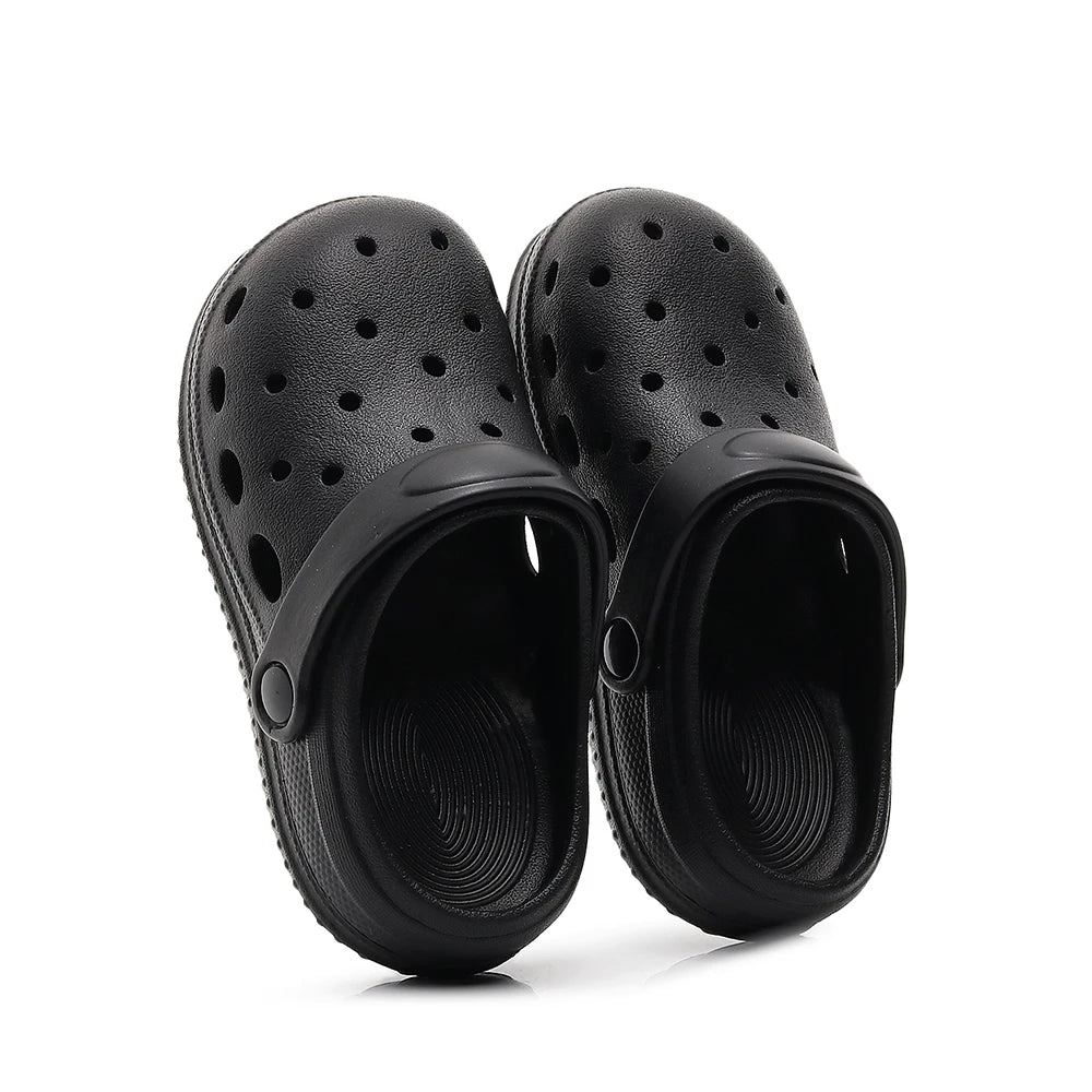 Kids Sandals Hole Shoes Children's Garden Shoes Slippers Soft Non-Slips Simple DIY Design Hole Baby Shoes Sandy Beach Boys Girls