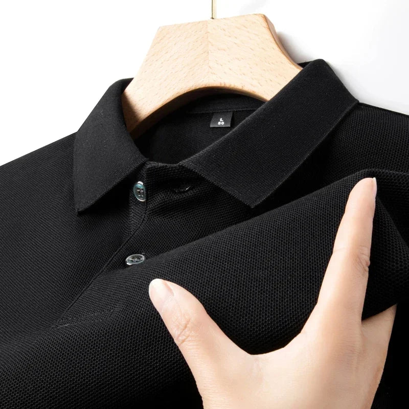 20 Colors Men's 100% Cotton Polo Shirt - Summer Casual Breathable Tee,Ideal for Golf and Sports,Business Casual,Silk-Like Finish