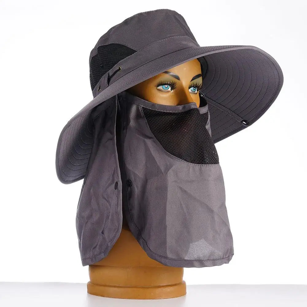 Fishing Caps Summer Sun Hat For Men UV Protection Outdoor Jungle Hat Sunshade Neck Face Cover Fishmen Caps Breathable Detachable