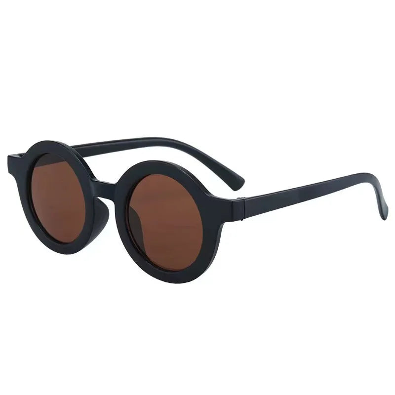 Kids Sunglasses Inset Style Round Frame Boys Girls Baby Sunglasses Children's Sun Shading Sun Protection UV400 Gafas De Sol